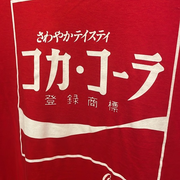 Coca-Cola Official merchandise Japan t-shirt RED - Picture 2 of 4